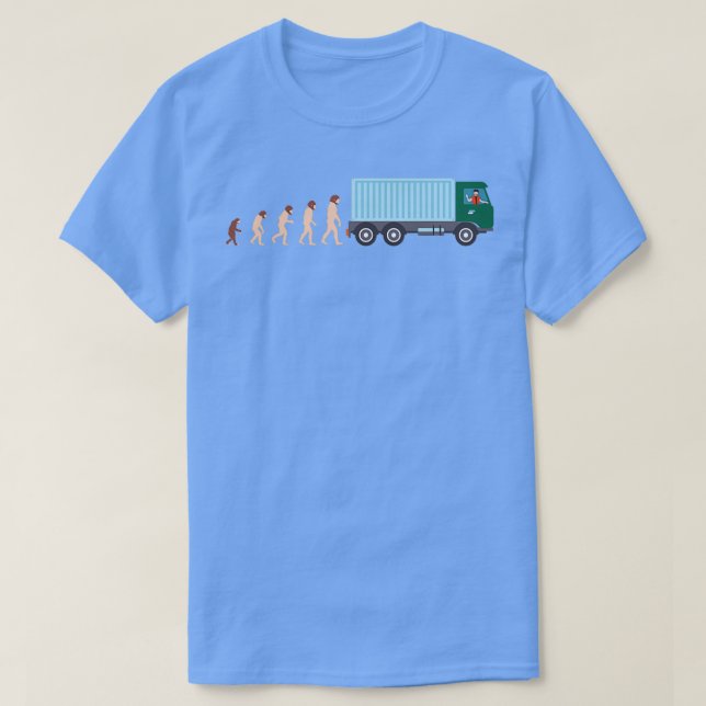 Camiseta Evolution Trucker Truck Driver Funny Gift Idea 4 (Frente do Design)