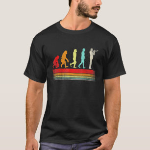 Camiseta Evolution Trumpet Retro Vintage Evolução Engraçada