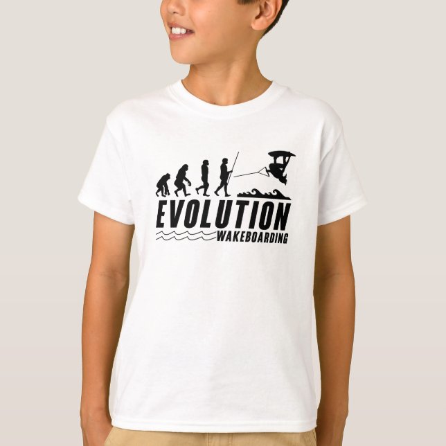 Camiseta Evolution Wakeboard Wake Wakeboarding Wakeboarder (Frente)