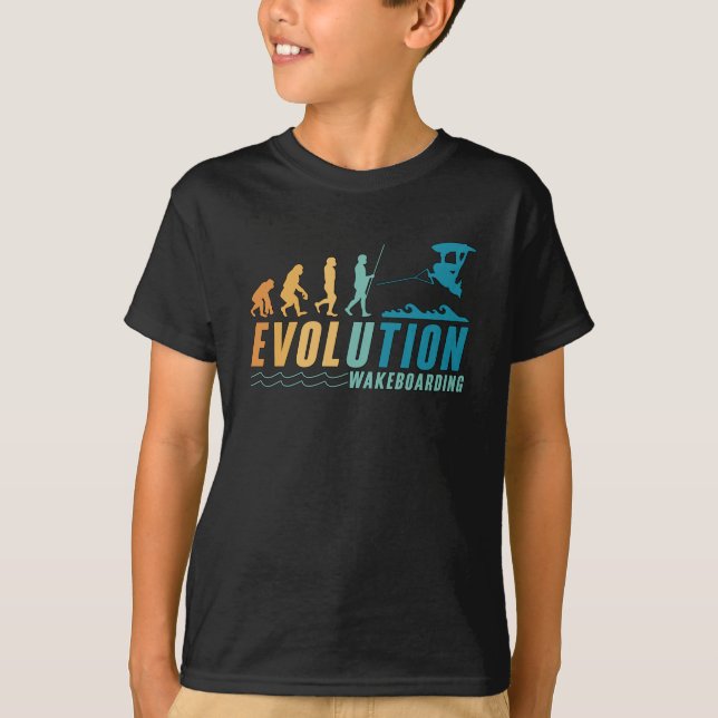 Camiseta Evolution Wakeboard Wakeboarder Wake Wakeboarding (Frente)
