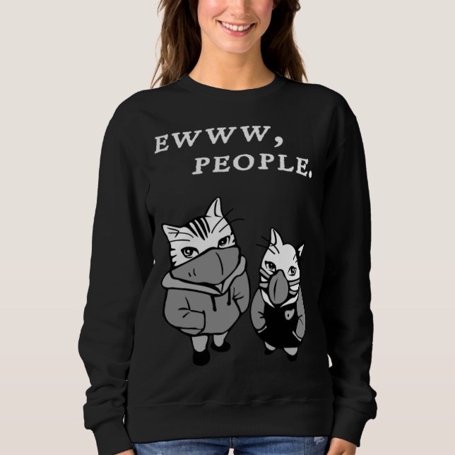 Camiseta Ew People  Cat  Introvert (Frente)
