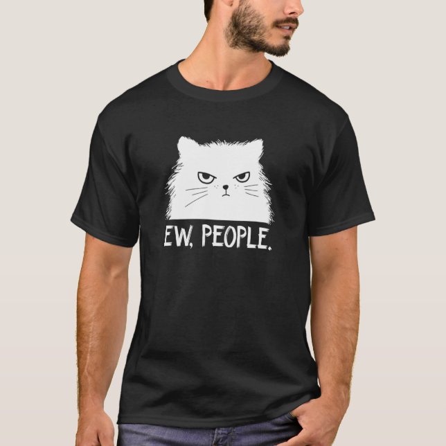 Camiseta Ew People cat kitten saying meowy cat (Frente)