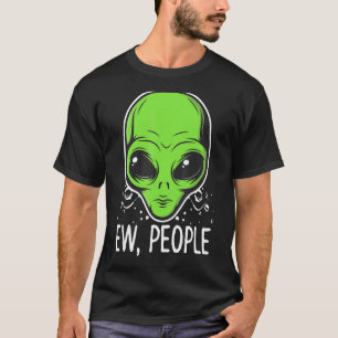 Camiseta Ew Pessoas Alienígena Face Disign Anti Social Pet