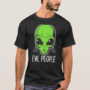 Camiseta Ew Pessoas Alienígena Face Disign Anti Social Pet