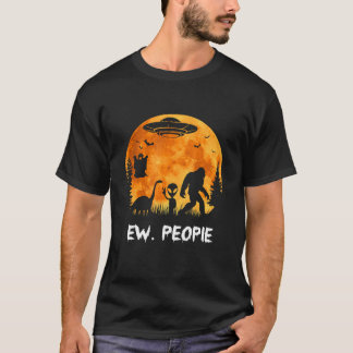 Camiseta Ew Pessoas Bigfoot Dinossaur Alienígena UFO Boos H