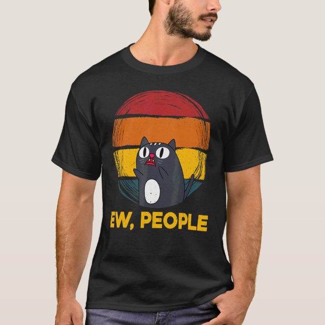 Camiseta Ew Pessoas Cat Graphic (Frente)