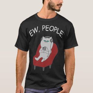 Camiseta EW Pessoas Cat lover Funny Cat Love Gatinho Propri