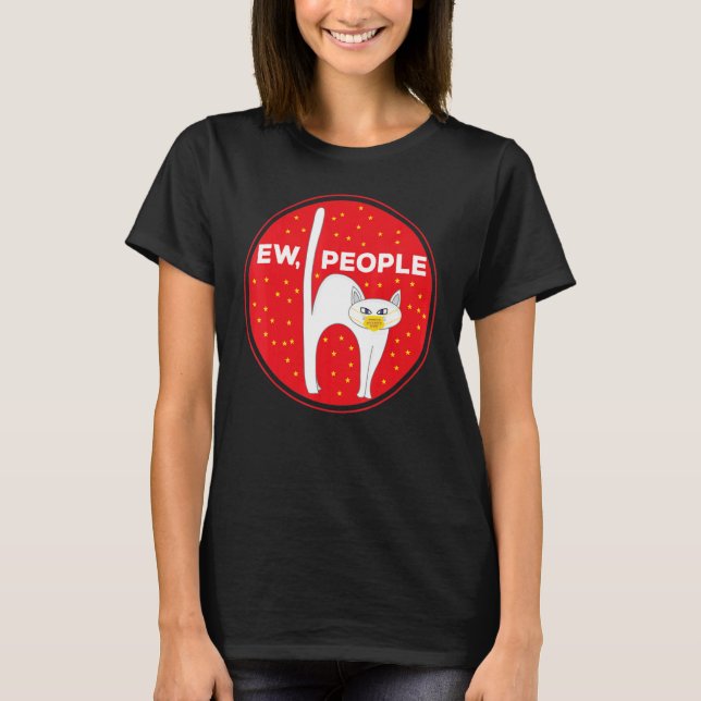 Camiseta Ew Pessoas Gato Meowy Ótimo Gi (Frente)