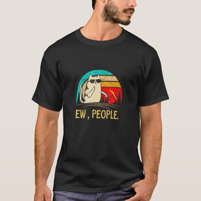 Camiseta Ew Pessoas Mães Cabeças Meu Gato 1 (Frente)