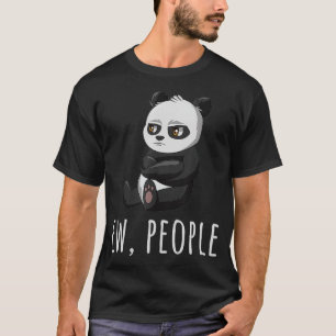 Camiseta Ew Pessoas Panda apresenta antissocial súctico T