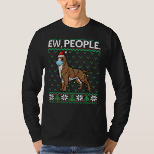 Camiseta Ew Pessoas Pitbull Papais noeis de máscara de rost