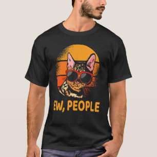 Camiseta Ew Pessoas Vintage Cat Retro Introduz Engraçado Ca