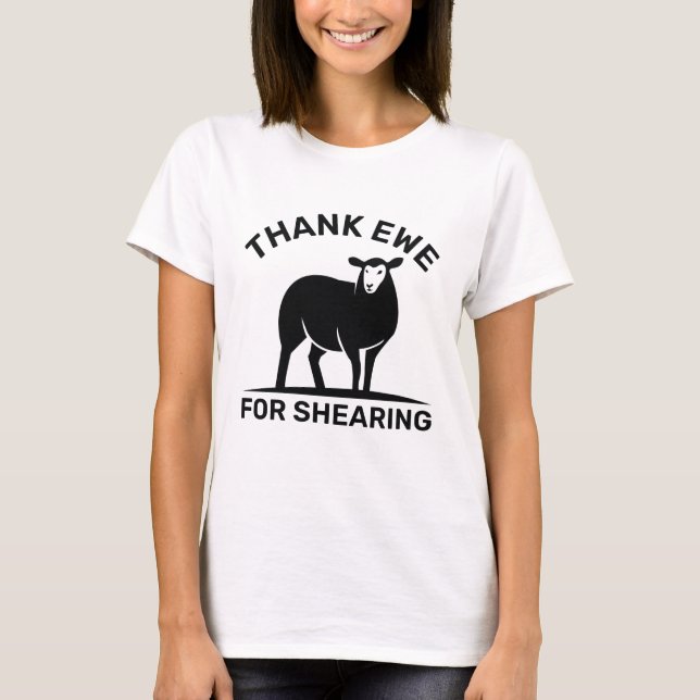 Camiseta Ewe Do obrigado Para Atenção (Frente)