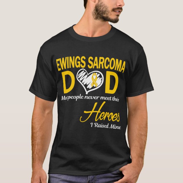 Camiseta Ewing Sarcoma Pai I Raising Mine (Frente)