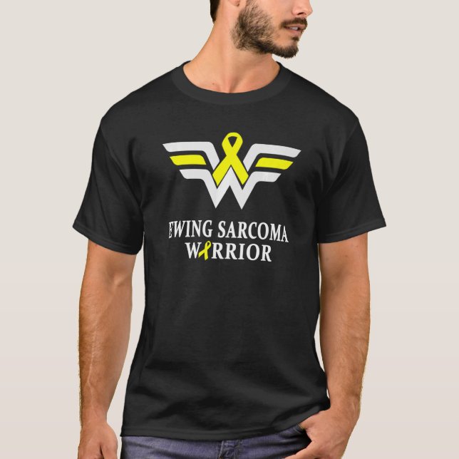 Camiseta Ewing Sarcoma Warrior Ewing Sarcoma Sensibilização (Frente)