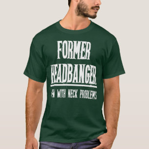Camiseta Ex-headbanger Velhos Mens Música Pesada De Metal N