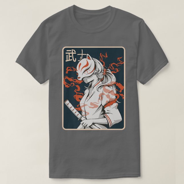 Camiseta Ex-Japonesa Samurai Antiga Mulher Japonesa  (Frente do Design)