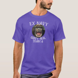Camiseta Ex Marinha Elefante Foca EQUIPE 6 Festa Família HG