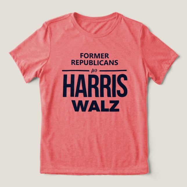 Camiseta Ex-republicanos para Harris Walz (Design frontal)