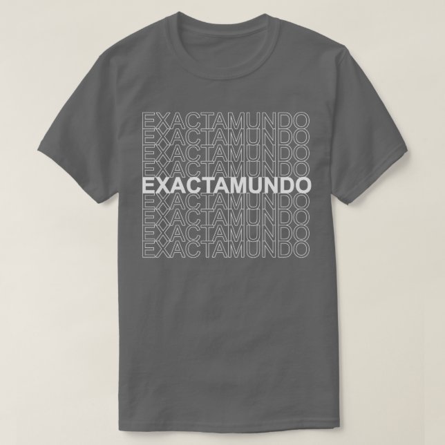 Camiseta exactamundo (Frente do Design)