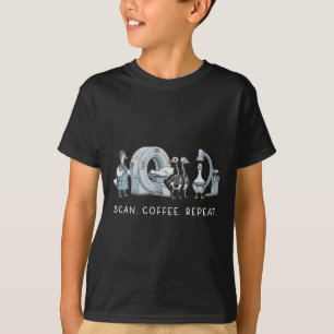 Camiseta Exame Café Repita a Vida Em Radiologia Enfermeira