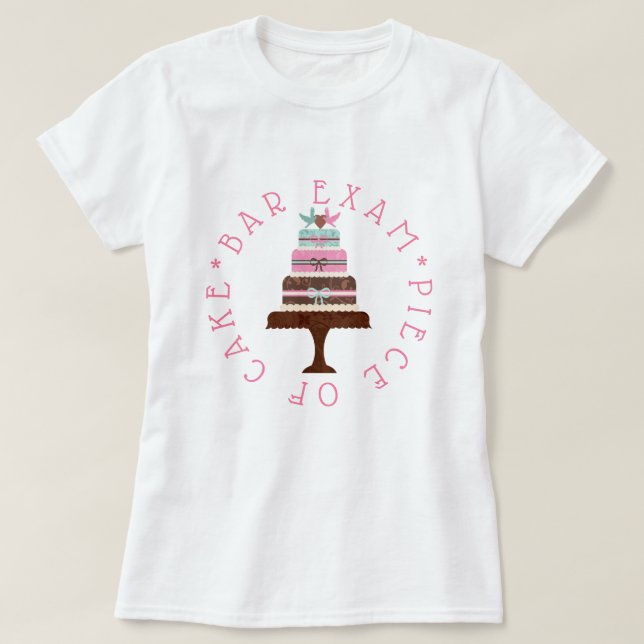 Camiseta Exame da Ordem - Um Pedaço de Bolo (Frente do Design)