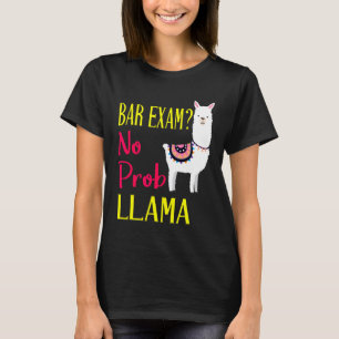 Camiseta Exame De bar Que Passou No Prob Llama Lawyer L