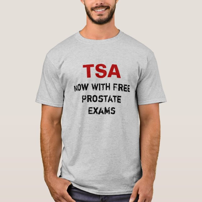 Camiseta Exames de próstata gratuitos (Frente)