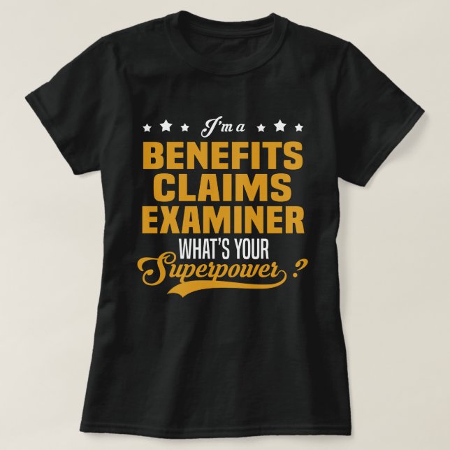 Camiseta Examinador de Solicitações de Benefícios (Frente do Design)