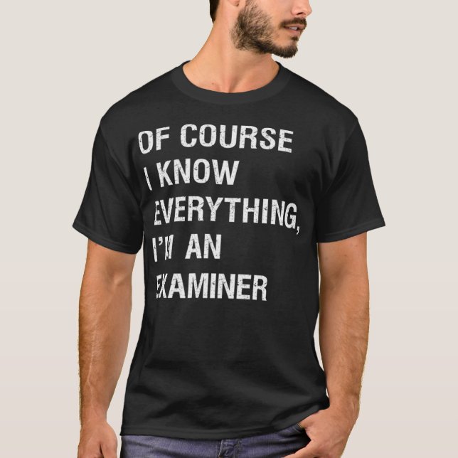 Camiseta Examinador Sarcástico de Seguros Funny Say Premium (Frente)