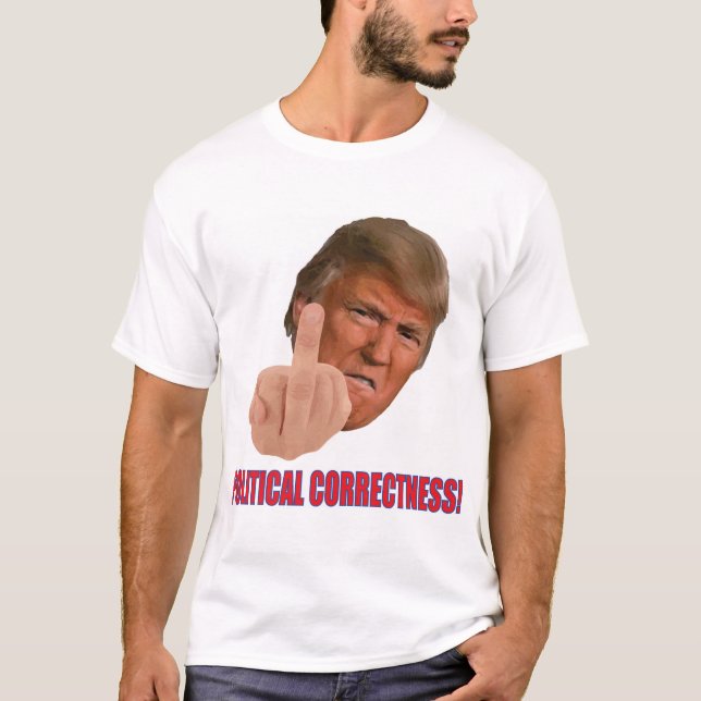 Camiseta Exatidão política do trunfo (Frente)