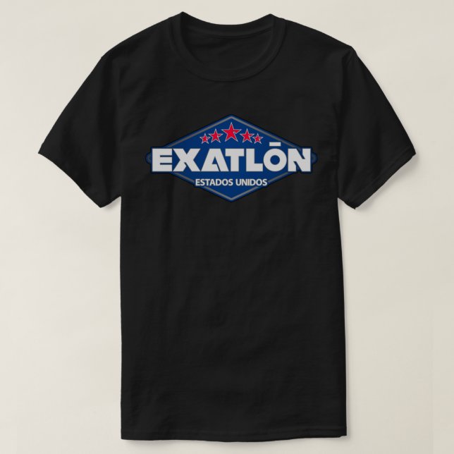 Camiseta Exatlon Estados Unidos Exemplar de cópia em estamp (Frente do Design)