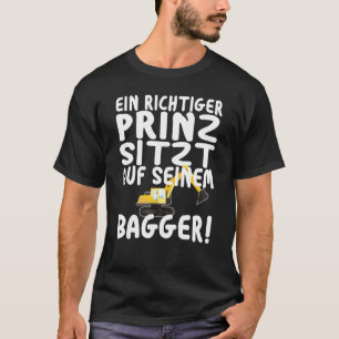 Camiseta Excavator Construction Worker Shovel Excavator Boy