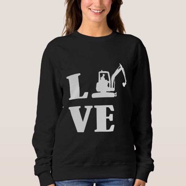 Camiseta Excavator Driver Building Workers Lov (Frente)
