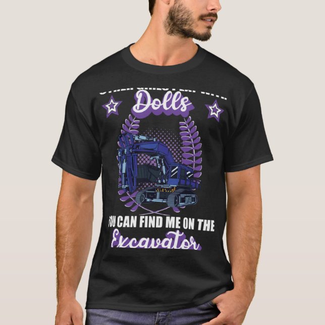 Camiseta Excavator excavator driver vehicles construction s (Frente)
