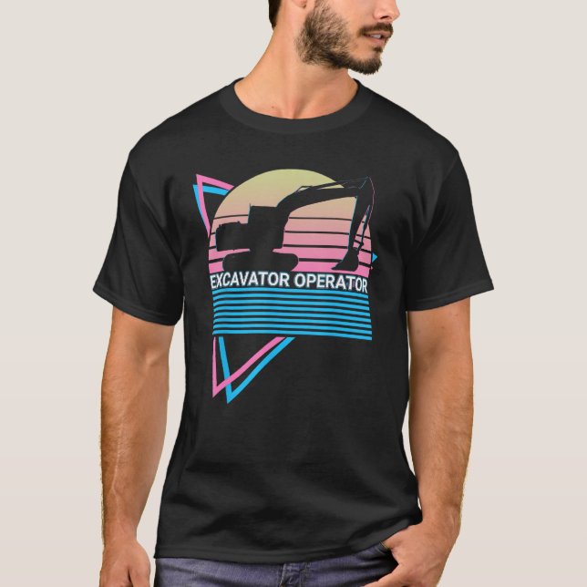 Camiseta Excavator Operator Heavy Equipment (Frente)