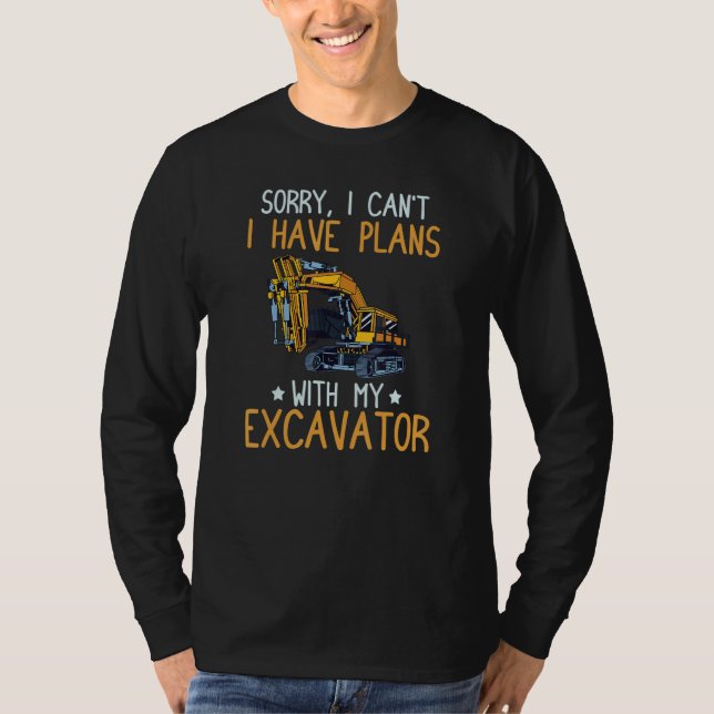 Camiseta Excavator Operator Remote Control Digger Machine R (Frente)