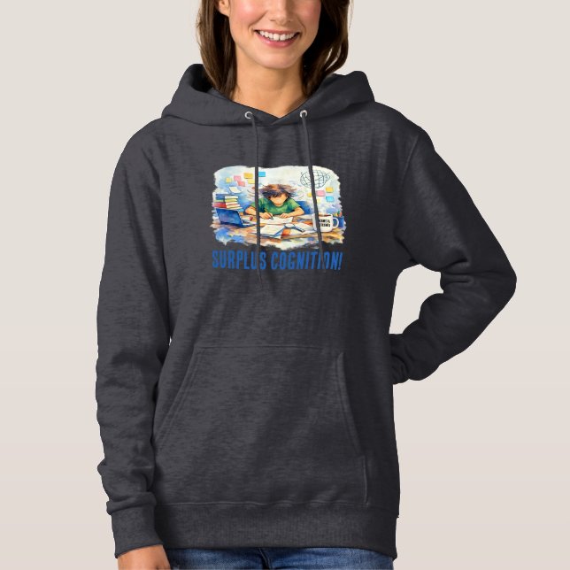 CAMISETA EXCEDENTE DE COGNIÇÃO! CAPUZ (Frente)