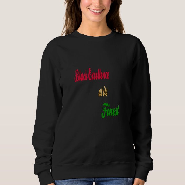 Camiseta Excelência negra em seu melhor (Frente)