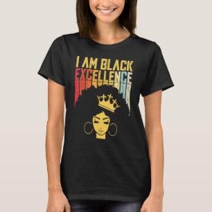 Camiseta Excelência Negra Retro Vintage Orgulho Africano Hi
