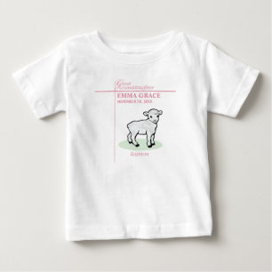 Camiseta Excelente Avô Baptism Garota Rosa