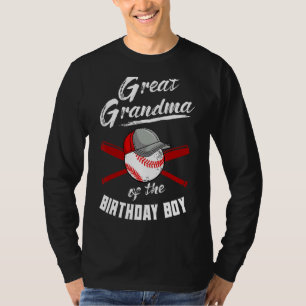 Camiseta Excelente Avó Do Aniversário Beisebol Bday Pa