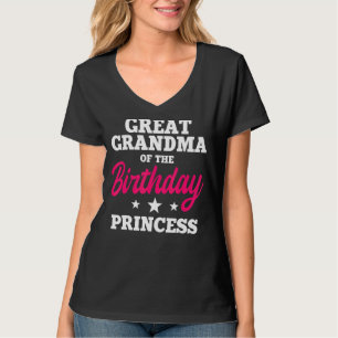 Camiseta Excelente Avó Do Aniversário Do Partido Princesa