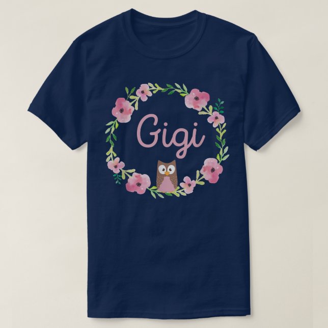 Camiseta Excelente Avó Gigi Anúncio de gravidez Baby Rev (Frente do Design)