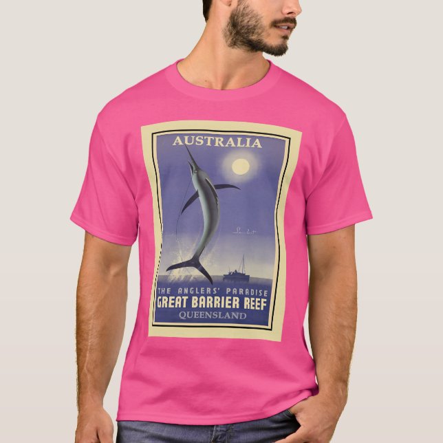 Camiseta Excelente Barrier Reef Queensland Austrália (Frente)