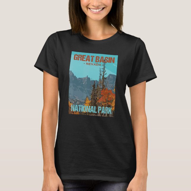 Camiseta Excelente Basin National Park Nevada Poster Design (Frente)