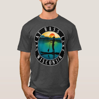 Camiseta Excelente Bass Lake Wisconsin Paddleboard