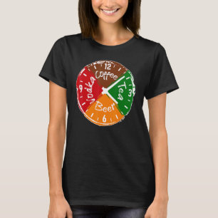 Camiseta Excelente Beer Party Time Clock Bebendo Álcool Fes