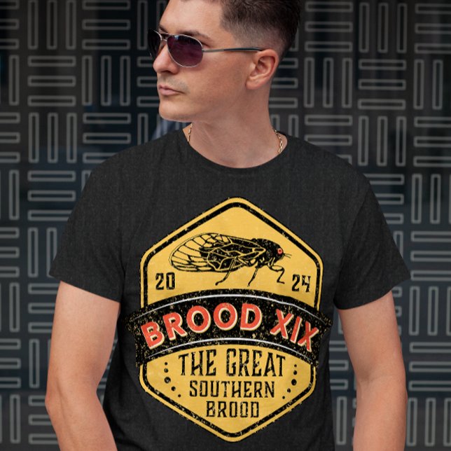 Camiseta Excelente Brood XIX Cicadas Southern Brood Grunge (Criador carregado)