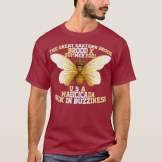 Camiseta Excelente Cicadas Brood Oriental X USA 2021 Insett